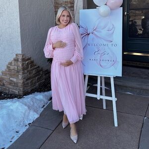 ASOS Maternity Pink Maxi Dress